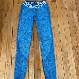 Blue gymshark butt defining leggings